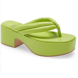 Jeffrey Campbell Luau Platform Flip Flop Green